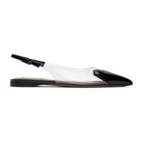 ALAIA Black Le Coeur Slingback Ballerina Flats 242483F118020