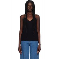 TOTEME Black V-Neck Camisole 242771F111012
