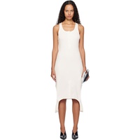 Courreges White Reversed Light Knit Minidress 242783F052022