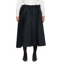 SHUSHU/TONG Black Vintage Irregular Miniskirt 242901F092000