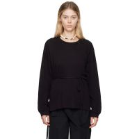 Baserange Black Shaw Long Sleeve T-Shirt 242922F110016