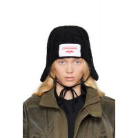 Charles Jeffrey LOVERBOY Black Chunky Aviator Beanie 251101F014026