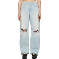 SLVRLAKE Blue Tess Long Jeans 251246F069009