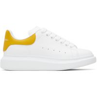 McQueen White & Yellow Oversized Sneakers 251259M237020
