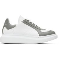 McQueen White & Gray Oversized Retro Sneakers 251259M237021