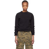 We11done Black Wrinkled Long Sleeve T-shirt 251327F110007
