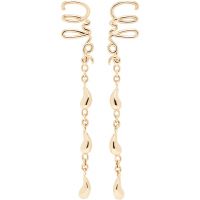 Gold The Chloe Iconic Dangling Earrings 251338F022001