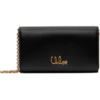 Black Chloe Iconic Flap Wallet On Chain Bag 251338F048001