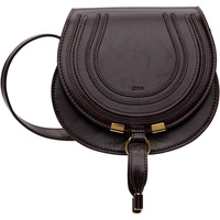 Chloe Burgundy Small Marcie Saddle Bag 251338F048007