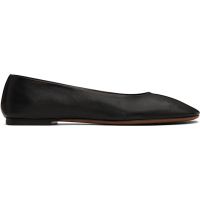 The Row Black Square Ballerina Flats 251359F118015
