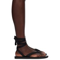 The Row Black Dune Knot Sandals 251359F124011