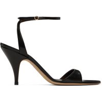 The Row Black Vika Ankle Strap Heeled Sandals 251359F125006