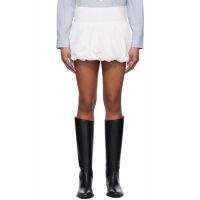 The Garment White Cyprus Balloon Miniskirt 251364F090003