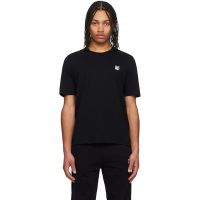 Maison Kitsune Black Fox Head Patch Regular T-shirt 251389M213020