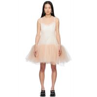 Simone Rocha Beige Sleeveless Ballet Tutu Minidress 251405F052004