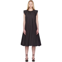 AMOMENTO Gray Cotton Volume Shirring Minidress 251436F054004