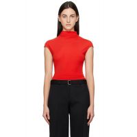 Paris Georgia Red Asymmetric T-shirt 251438F110002