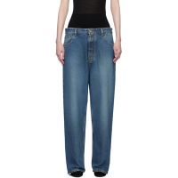 ALAIA Blue Knit Band Jeans 251483F069002