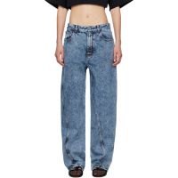ALAIA Blue Twisted Jeans 251483F069006