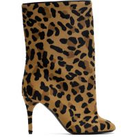 ALAIA Tan & Black Low 90 Boots 251483F114000