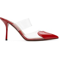 ALAIA Red Le Coeur Mules 251483F122014
