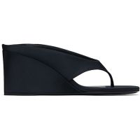 ALAIA Black Cube Thong Mules 251483F125007