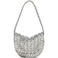Rabanne Silver Iconic 1969 Moon Bag 251605F048004