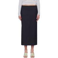 Paloma Wool Navy Olya Maxi Skirt 251648F093001