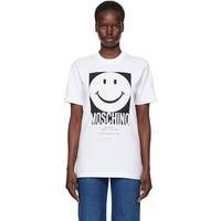 Moschino White Smiley T-shirt 251720F110000