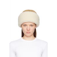 TOTEME Beige Shearling Winter Hat 251771F014001