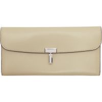 TOTEME Beige T-Lock Leather Wallet 251771F040002