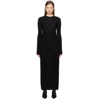 TOTEME Black Cable Knit Maxi Dress 251771F055002