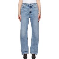 TOTEME Blue Twisted Seam Full-Length Jeans 251771F069008