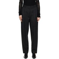TOTEME Gray Double-Pleated Tailored Trousers 251771F087001