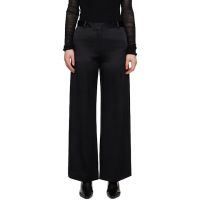 TOTEME Black Cuff-Slit Trousers 251771F087006