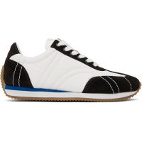 TOTEME White & Brown Sport Sneakers 251771F128003