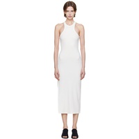 Courreges White Scuba 90s Rib Midi Dress 251783F054001