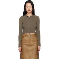 OUR LEGACY Brown Mazzy Polo Cardigan 251803F108001