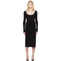 GUIZIO Black Sander Midi Dress 251897F054003