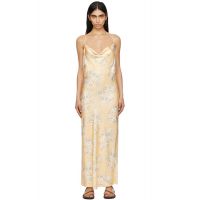 Holzweiler Orange Eila Print Midi Dress 251946F054016