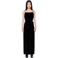 Holzweiler Black Cygnet Velvet Maxi Dress 251946F055004