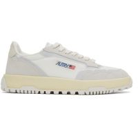 AUTRY White & Gray Wildpace Low Sneakers 251954M237001