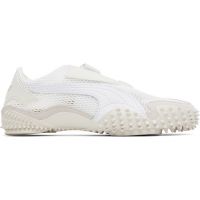 PUMA White & Gray Mostro Mesh Sneakers 252010F128000