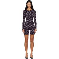 Marine Serre Black Moon Printed Jersey Jumpsuit 252020F070004