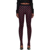 Marine Serre Black Moon Printed Jersey Leggings 252020F085004