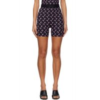 Marine Serre Black Moon Printed Jersey Biker Shorts 252020F088006
