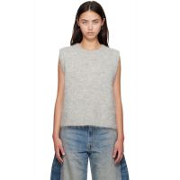 R13 Gray Deep Armhole Vest 252021F096006
