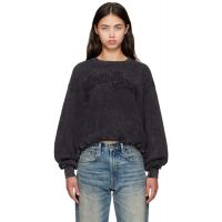 R13 Black New York Balloon Crewneck Sweatshirt 252021F098000