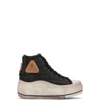 R13 Gray Kurt High Top Sneakers 252021F127007