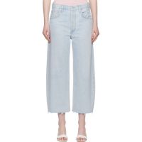 Citizens of Humanity Blue Ayla Raw Hem Crop Jeans 252030F069006